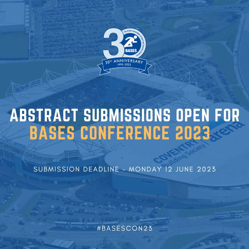 Abstracts invited for BASES Conference 2023